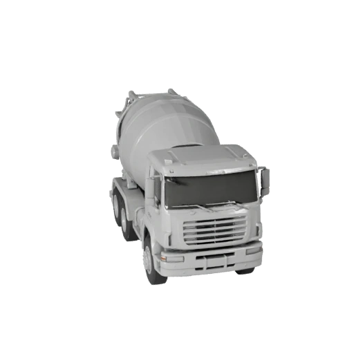Modèle 3D STL Imprimable de Camion Toupie à Béton - Présentation