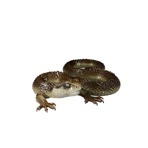 Modèle 3D Serpent à sonnettes pour Blender - Asset PBR avec Textures