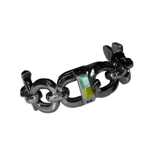 Tennis Bracelet game ready 3D model, close-up hero shot, showing bracelet proportion and finish under studio key light.