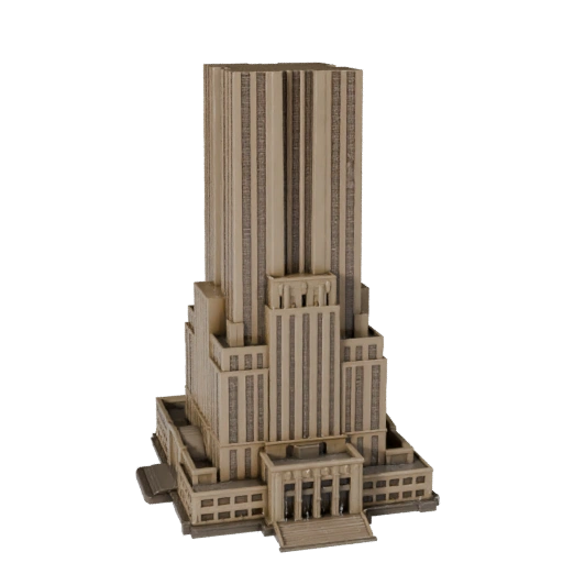 3D модель Эмпайр-стейт-билдинг - Реалистичный актив для архитектурной визуализации