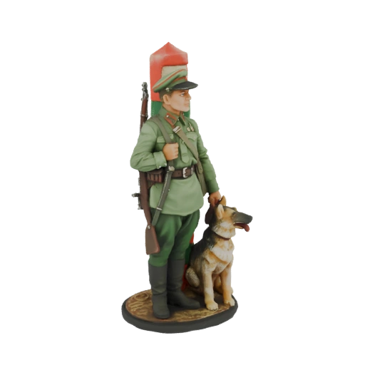 Soviet Border Guard with Dog