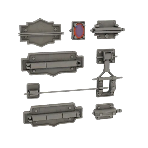 Vintage Brooch print ready 3D model, front-three-quarter studio render, showing brooch form, surface, and scale cues.