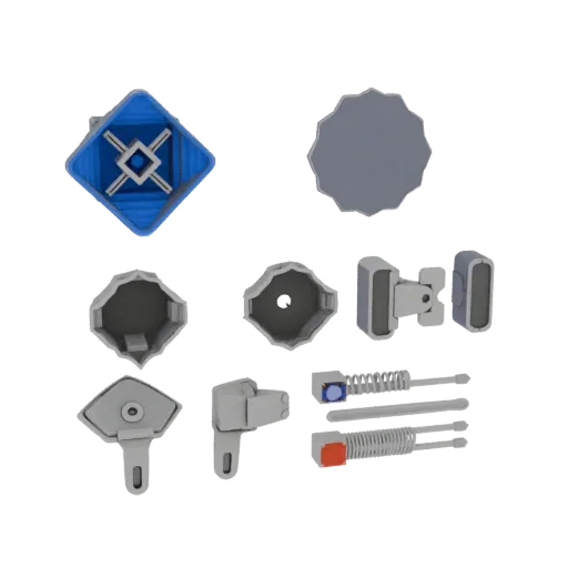 Geometric Decorative Pin print ready 3D model, studio profile shot, showing brooch form, surface, and scale cues.