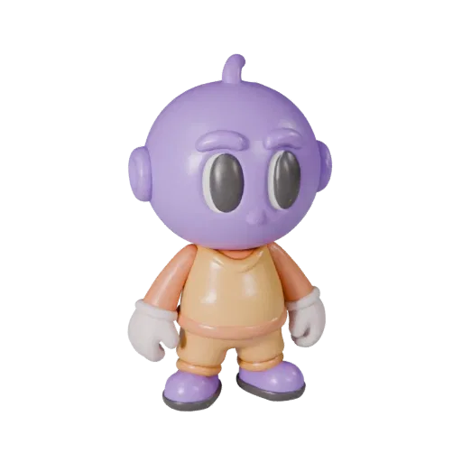 Modello 3D Crossover Cartone Animato per Asset di Giochi Stilizzati PBR
