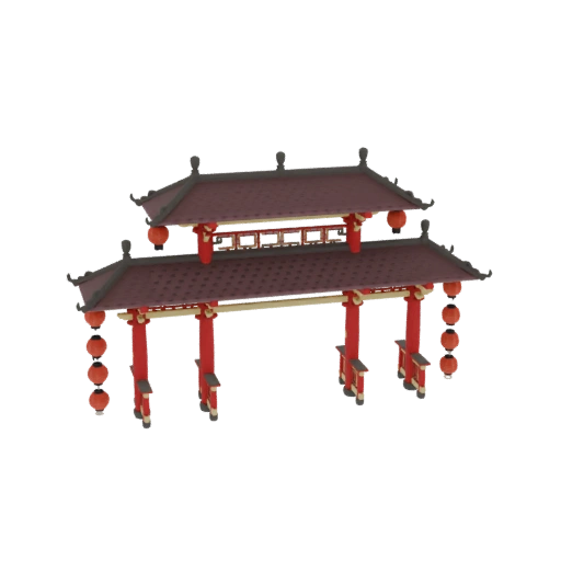 Traditional Chinese Pagoda Archway