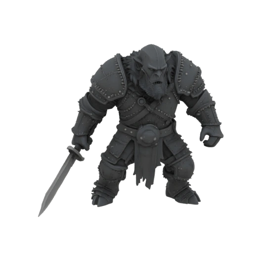 Miniatura STL de Berserker Duende Medieval