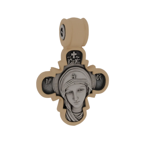 Orthodox Christian Pendant with Virgin Mary