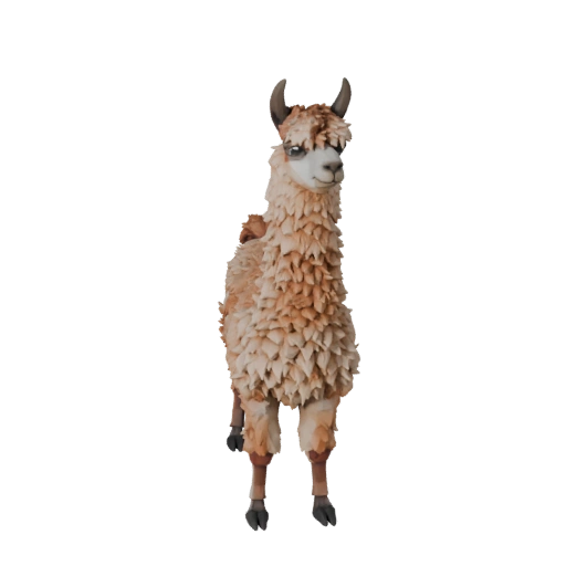 Modelo 3D de Lhama Baixo Poli - Asset de Jogo Unity com FBX | Livre de Royalties