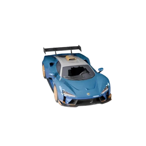 Hypercar 3D Model for Unity - Low Poly Game Asset Pro