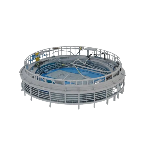 Luzhniki Small Sports Arena 3D Model, Moscow, top view