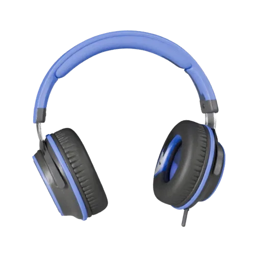 Sports Headphones Modular 3D model, isometric modular kit view, showing soft ear pads, wearable scale.