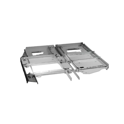 Corporate File Tray Modular 3D model, isometric modular kit view, showing plastic, desk-scale silhouettes.