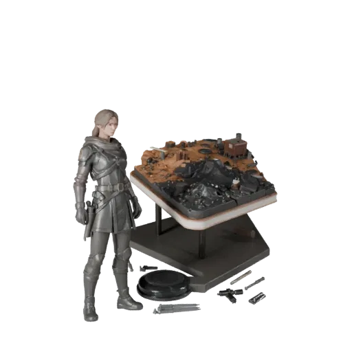 Space Display Diorama high poly 3D model preview showing layered parts, studio close-up view, depth and display scale