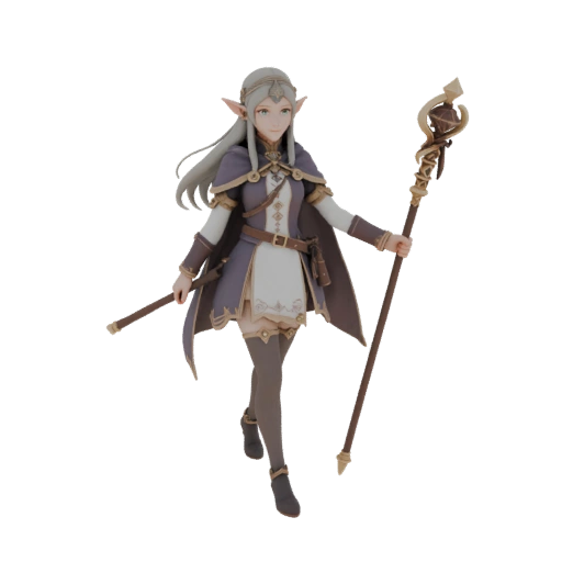 Elf Priestess with Staff