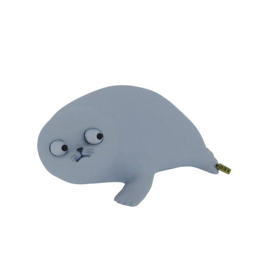Cute Seal Toy 3D Model