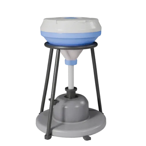 Classroom Lab Burner Stylized 3D model, stylized isometric render, showing glass, recognizable lab forms.