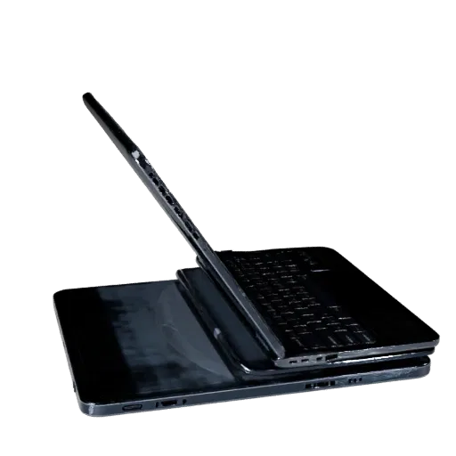 Business Tablet Computer Product Viz 3D model, three-quarter studio product render, showing brushed metal, form detail.