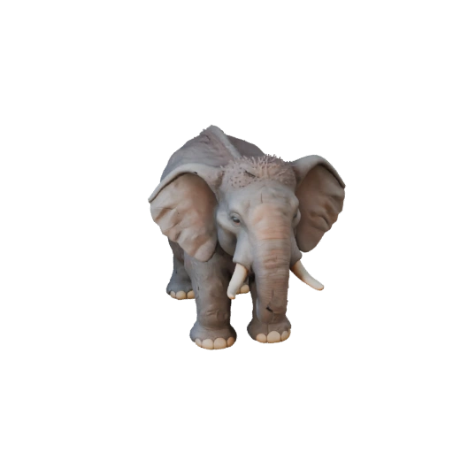 Modelo 3D de Elefante Asiático de Caricatura - Asset Estilizado para Animación