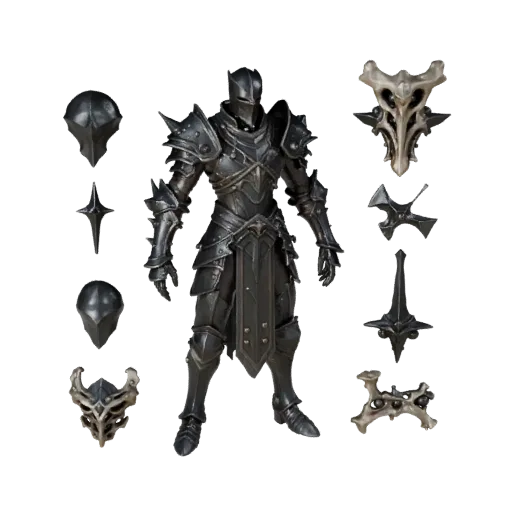 Cavaliere Arcano Fantasy 3D, vista viewport motore, asset pronto per Unreal Engine con posa in piedi e PBR