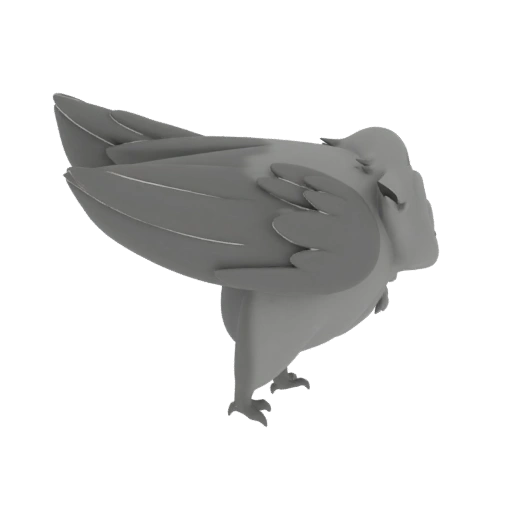 Stylized Bird 3D Model