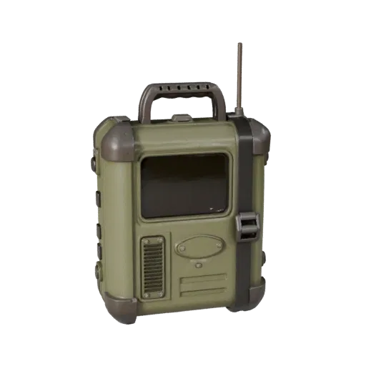 Training Signal Beacon Realistic 3D model, three-quarter studio render, showing rubber grips, portable prop form.
