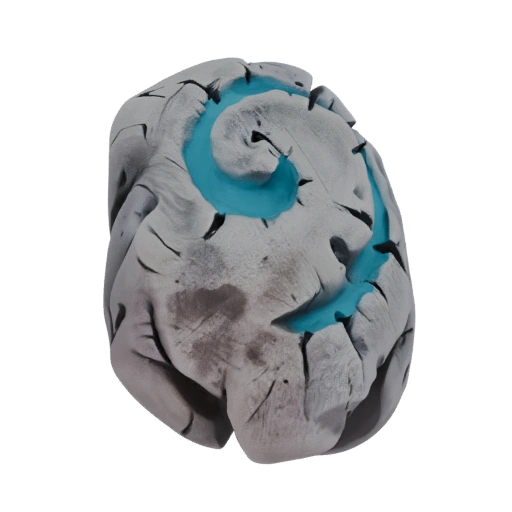 Abstract Swirl Stone Orb