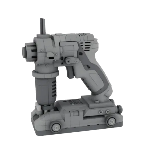 Jigsaw Printable 3D model, isometric STL render, showing molded plastic, ergonomic handles.