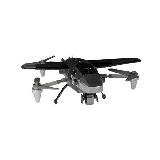 Modelo 3D de Dron de Ala Fija Polygonal Bajo para Unity y Unreal