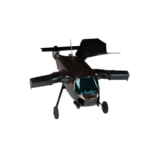 Modelo 3D de Dron de Ala Fija de Alto Poligonaje para Renders de Estudio