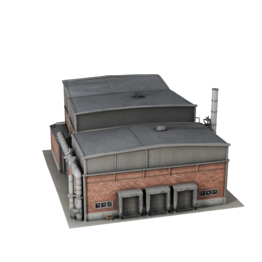 3D модель цементного завода для Blender - Рендер-ресурс для архитектуры