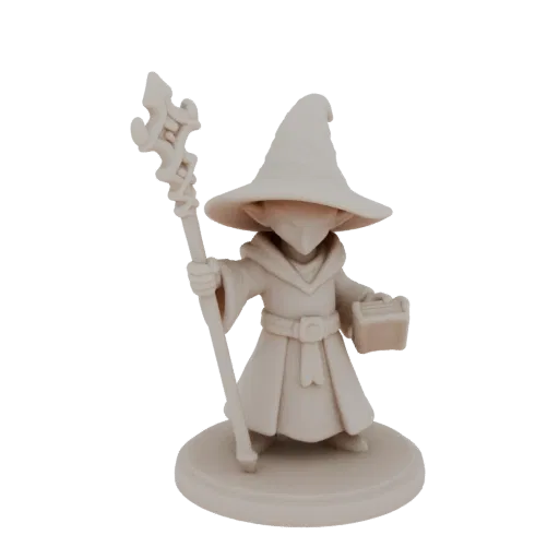 Fantasy Tiefling Wizard Miniature STL - Aiming