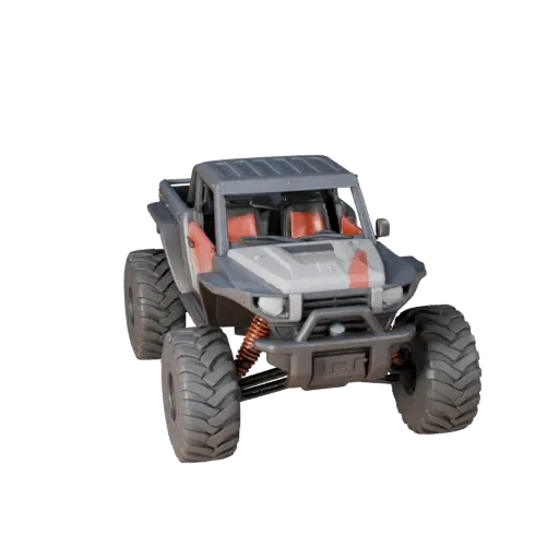 Off Road Buggy 3D Model for Unity - Low Poly Game Asset