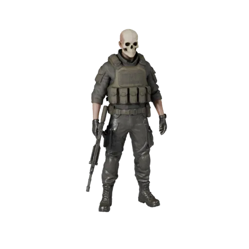 Realistic Soldier Character Model - Rigged