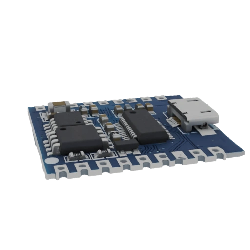 Miniature Blue Circuit Board with USB Connector