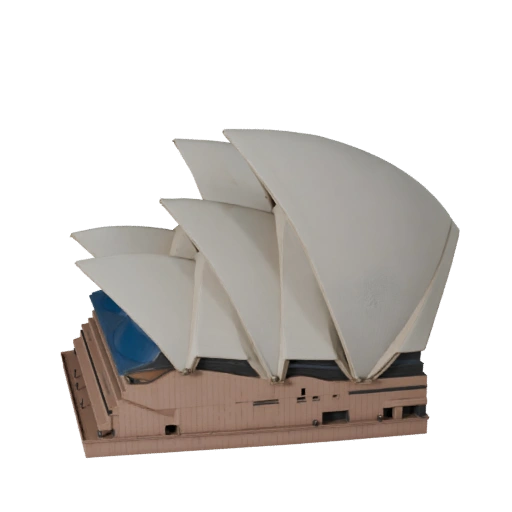 Modello 3D stilizzato dell'Opera di Sydney - Asset per Giochi in Tempo Reale