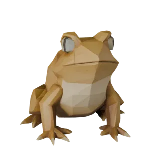 Low Poly Bullfrog 3D Model - Unity Game Asset with FBX | PBR