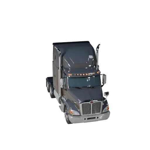 Modelo 3D de Caminhão Semi-Reboque Pronto para Jogo para Uso em Tempo Real Ativo PBR