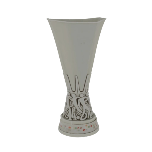 Silver Trophy with Figures and Mosaic Base