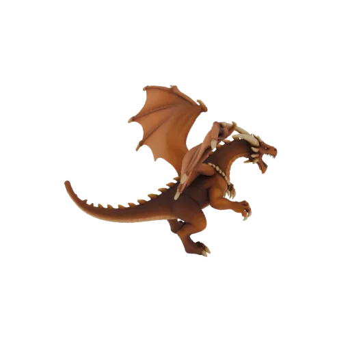 Fantasy Gravebound Dragon Boss Miniature STL