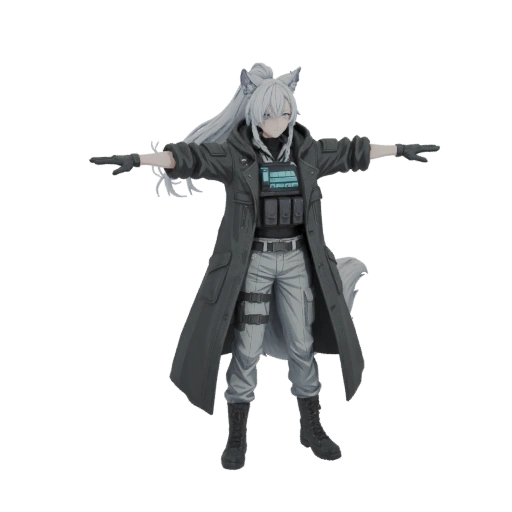 Anime Wolf Girl Tactical Figure