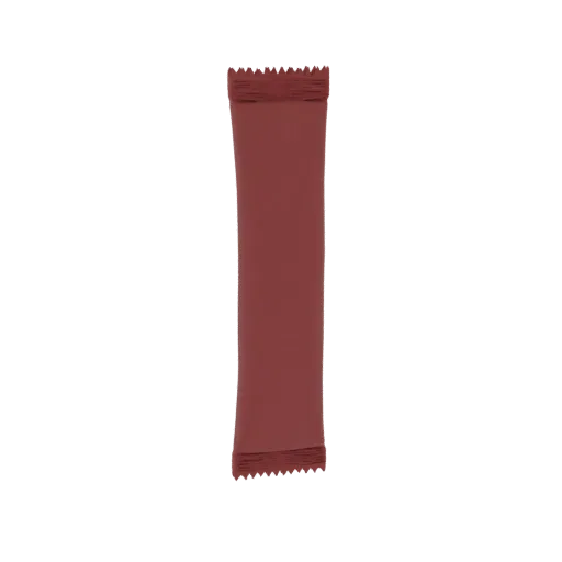 A 3D render of a maroon scarf with detailed fringed ends, presented on a black background.