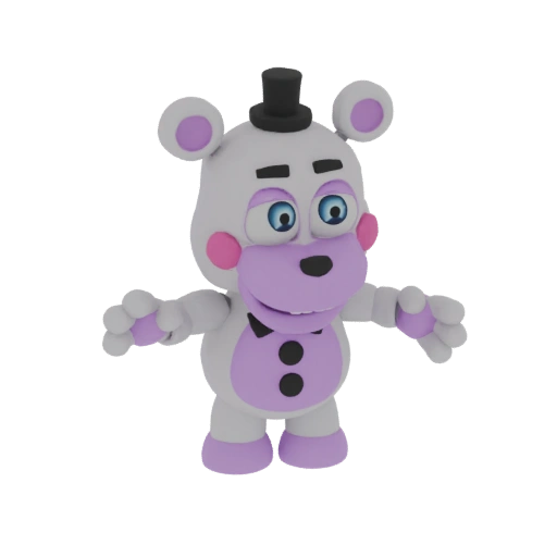 Helpy Foxy 3D Model