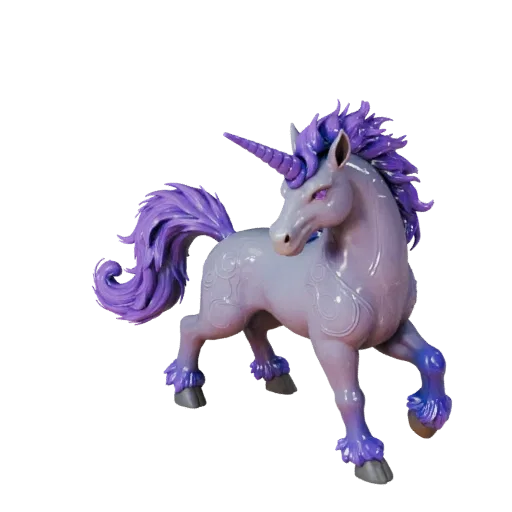 Realistic Unicorn 3D Model - Rigged PBR Asset for Games | PBR