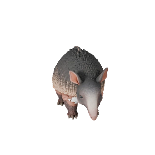 Realistisches Gürteltier 3D-Modell - Rigged PBR Asset für Spiele | PBR