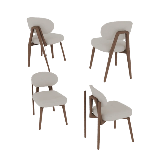 Modern Boucle Armchair