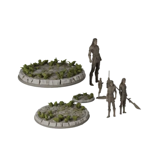 Forest Scenic Base product render 3D model preview showing rim shape, three-quarter studio view