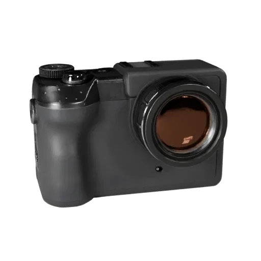 Action Camera Modular 3D model, isometric modular kit view, showing textured grips, lens barrels.
