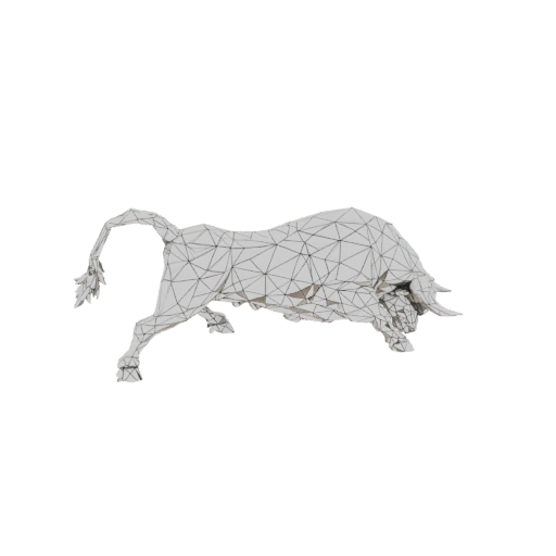 Low Poly Bull 3D Model