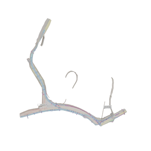 Urban Infrastructure Network 3D Model