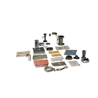 Market Street Clutter High Poly 3D model, close-up studio render, showing paper-like cards, small readable forms.